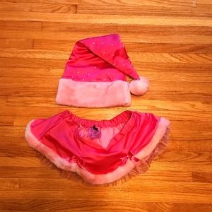 Victoria's Secret Sexy Little Things Santa Outfit. Hot pink O/S